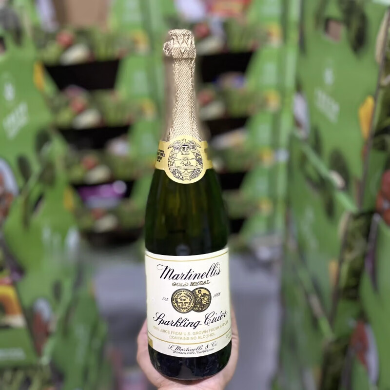 美国玛蒂天尼无酒精果酒气泡香槟苹果汁汽水750ml 750ml*1瓶