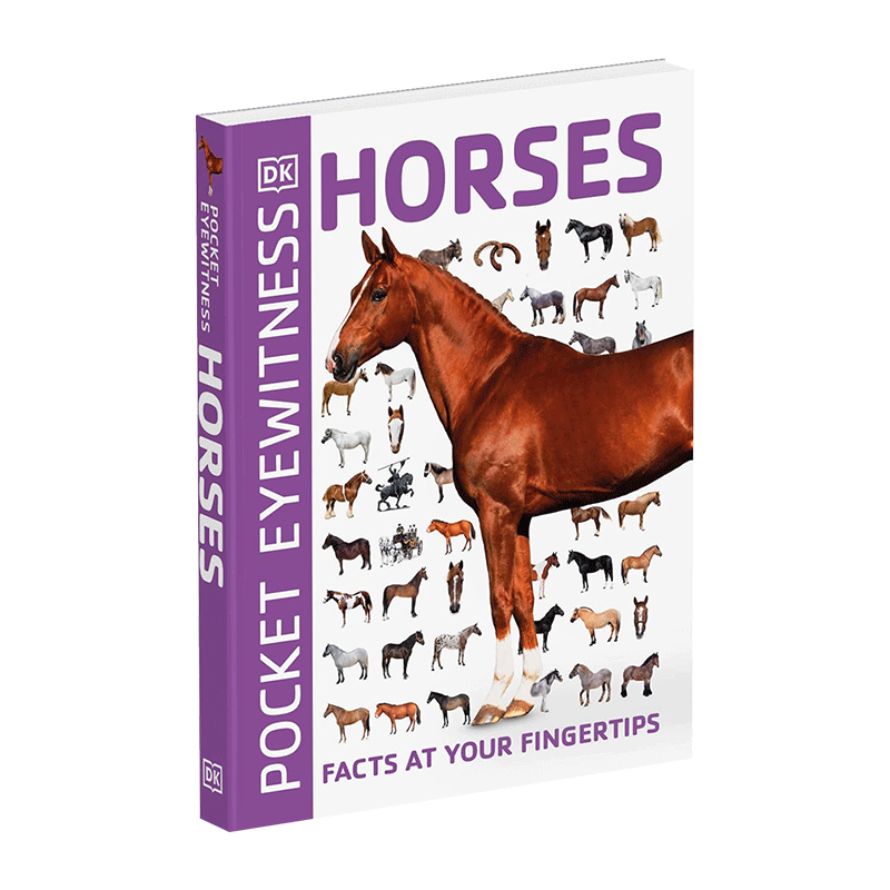 pocket eyewitness horses 口袋目击系列 马 英文版 进口英语原版书籍
