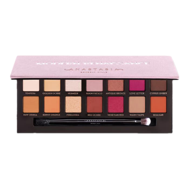 anastasia beverly hills 14色眼影盤(pán)大地色眼影盤(pán)啞光和金屬飾面 NO COLOR 7g