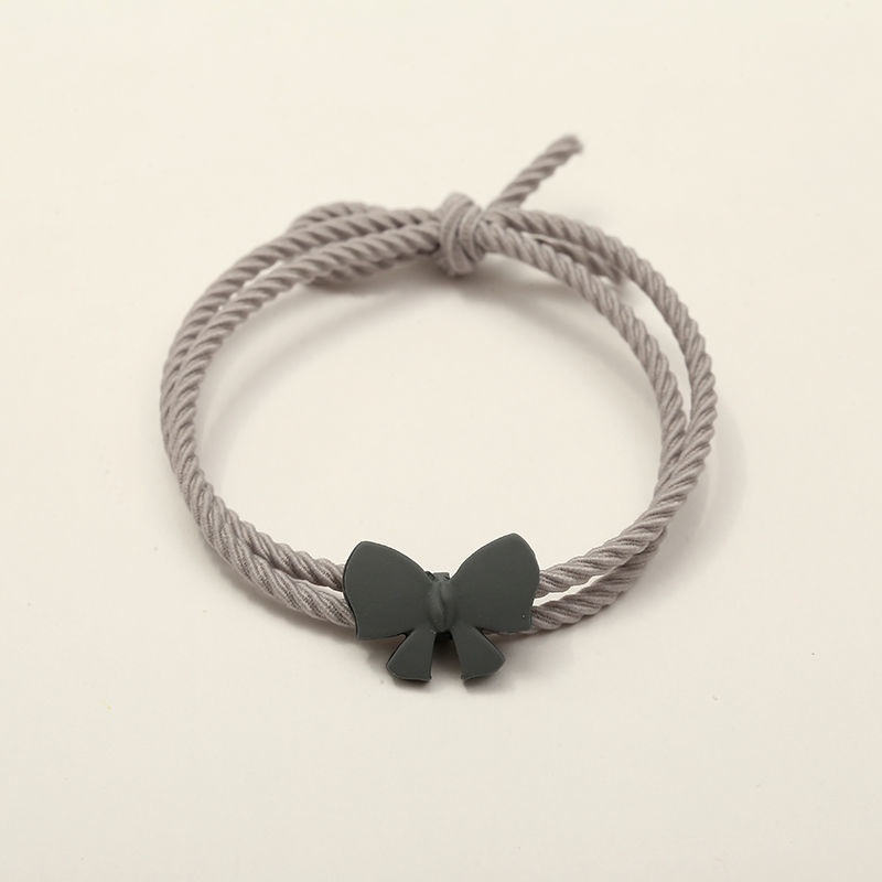 情侣甜美漂亮蝴蝶结小皮筋可爱ins超仙手腕小祖宗手链式两用森女 蝴蝶