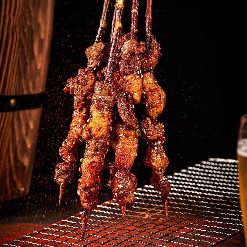 红柳羊肉串清真烧烤串户外餐bbq精品食材新鲜冷冻半成品红柳支羊肉串