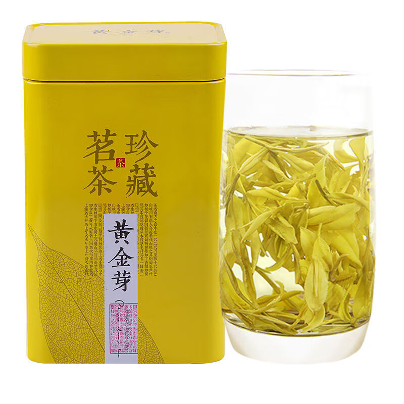珍藏黄金芽2021新茶浙江黄金茶叶绿茶浓香多规格 实惠袋装50克【封口