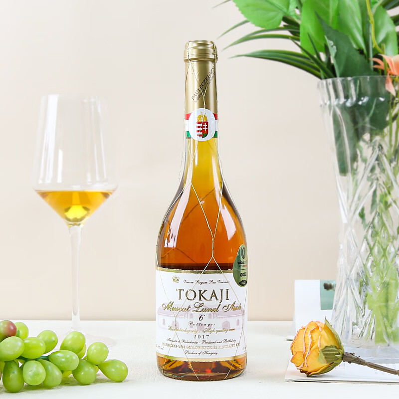 托卡伊Tokaji匈牙利保罗酒庄金线瓶6篓Aszu阿苏贵腐甜白葡萄酒500ml