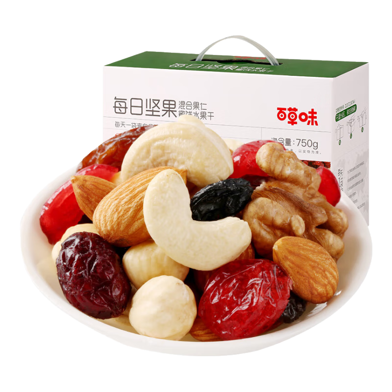 百草味 每日坚果 活力鲜鲜款750g/30袋*2件