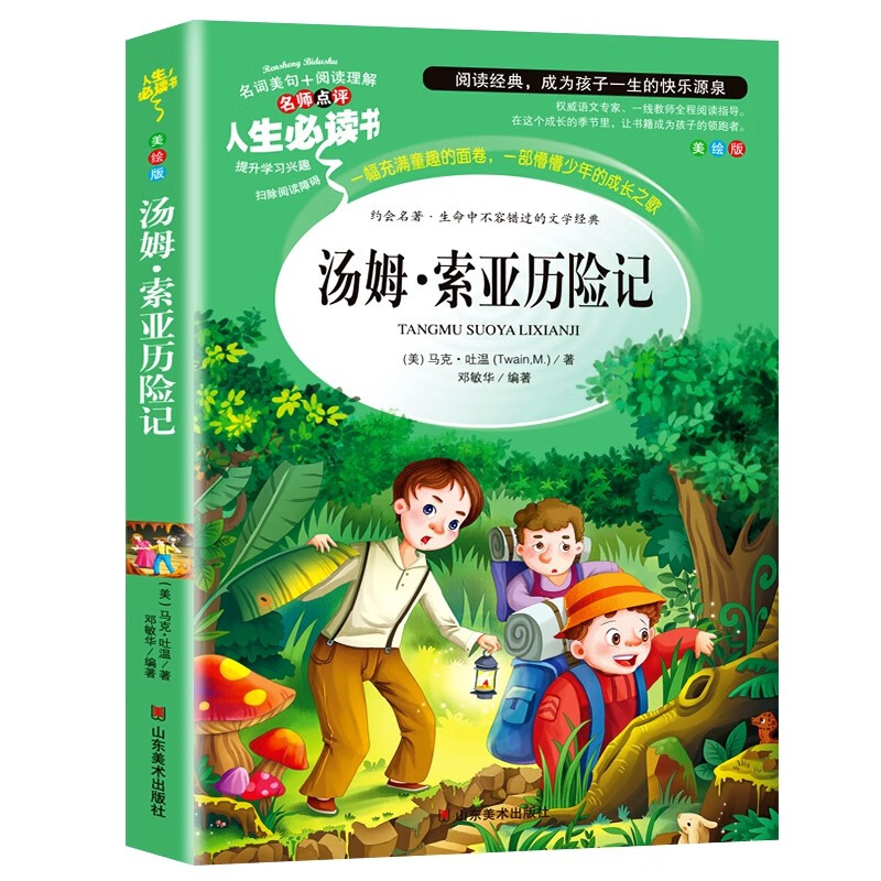 汤姆·索亚历险记 (中小学生课外阅读指导丛书)无障碍阅读 名词美句 名师点评 中小学生必读书系