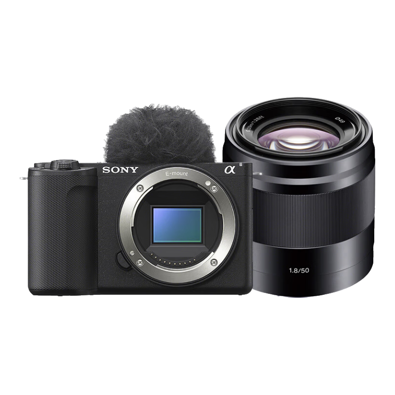 ᣨSONYZV-E10 II APS-C΢ ˾ ɫ+50F1.8Ȧͷ