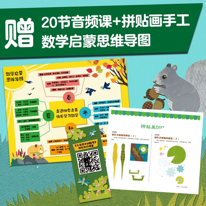 大自然中的数学（套装共4册）【3-6岁】 儿童科普详情图