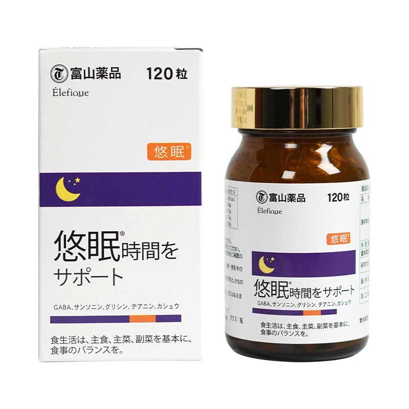 【日本直邮】日本富山gaba睡眠片深度助眠氨基丁酸睡觉晚安无褪黑素