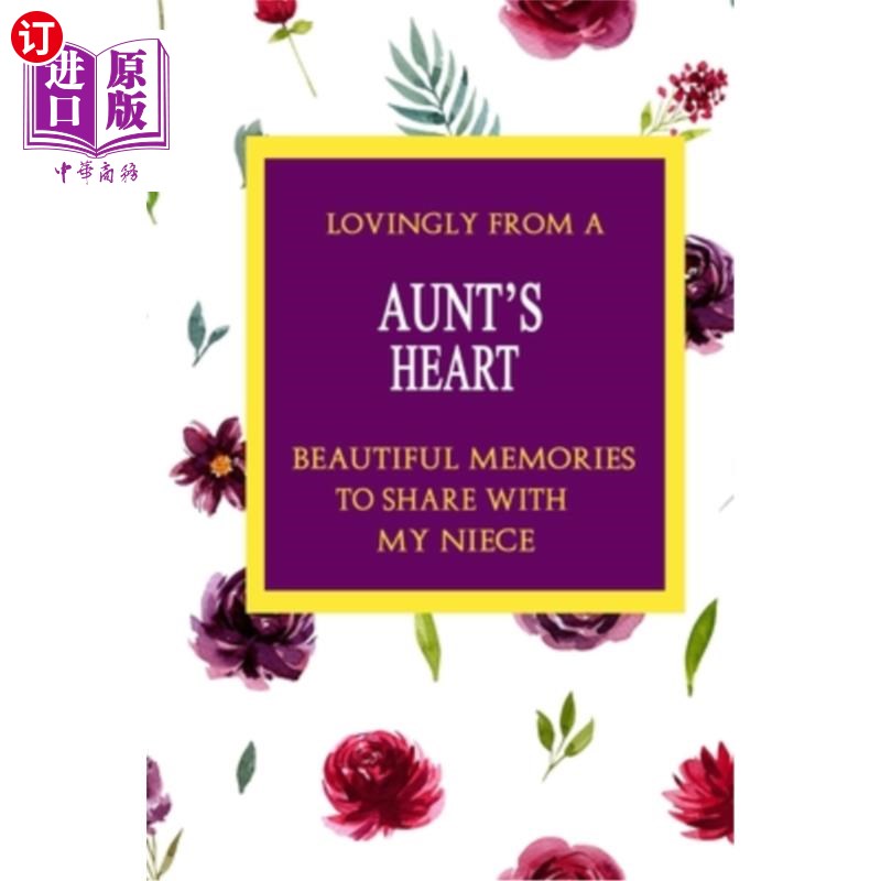 海外直订lovingly from a aunts heart; beautiful memories to