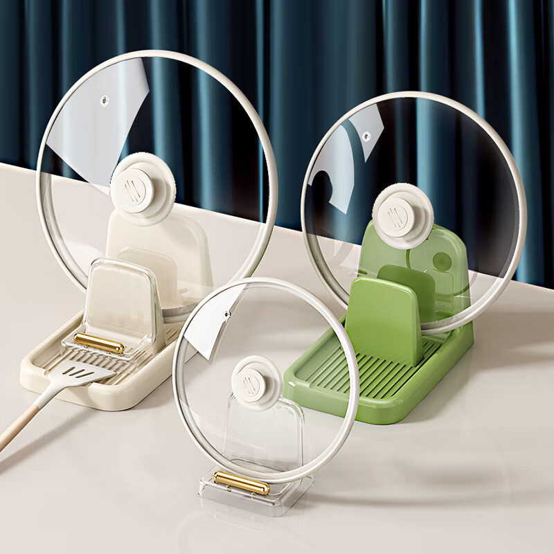 祝氏心宜锅铲架厨房置物架锅盖架台面锅铲勺子手机架轻奢简约风格