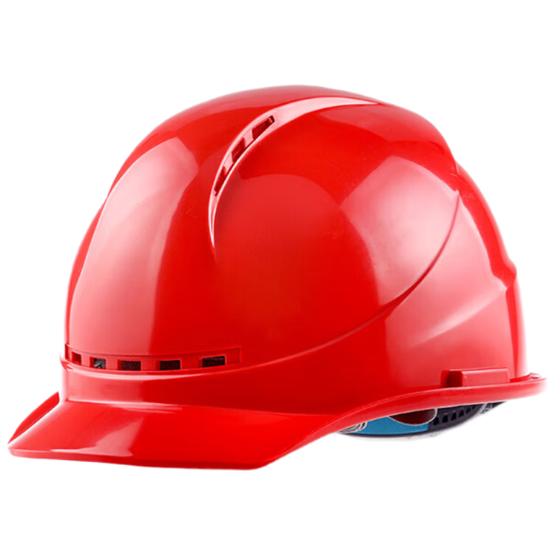 星工 安全帽 ABS防砸透氣 防砸抗沖擊絕緣 電力建筑工地機(jī)械 紅色 XGA-6