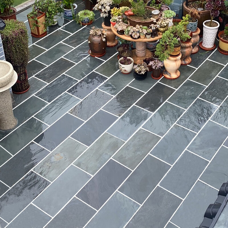 妙普乐 天然青石板别墅庭院花园地砖室外石材院子露台 其它 精品30*60