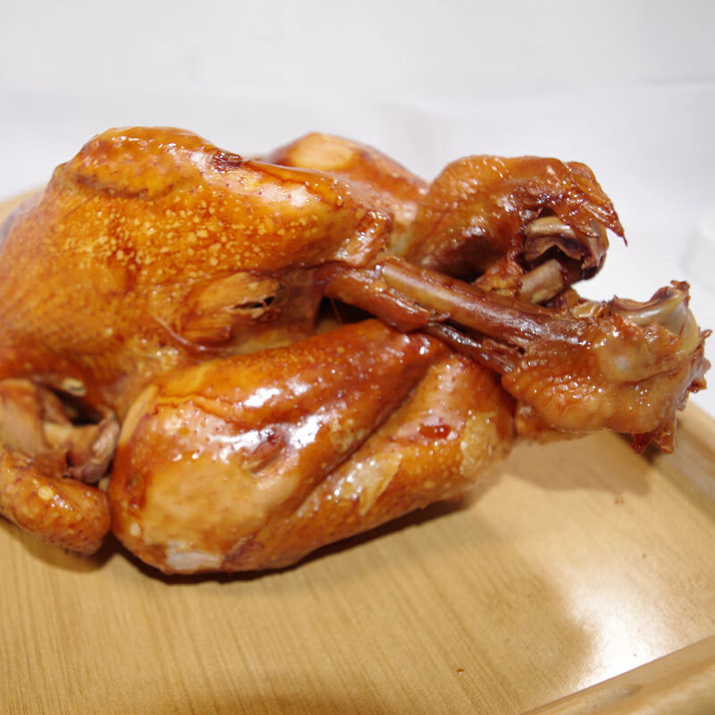 盘中玉芥末鸡潍坊山东潍坊特产特色潍县芥末鸡扒鸡烧鸡整鸡卤味熟食小吃 1只(1.6-1.9斤)