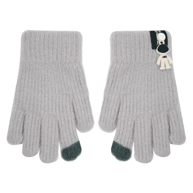 ���ȶ�ͯ�����ﶬ����Ůͯ��ůȫָ���ױ���Сѧ��Ů����֯���� ��ɫ 13.9Ԫ