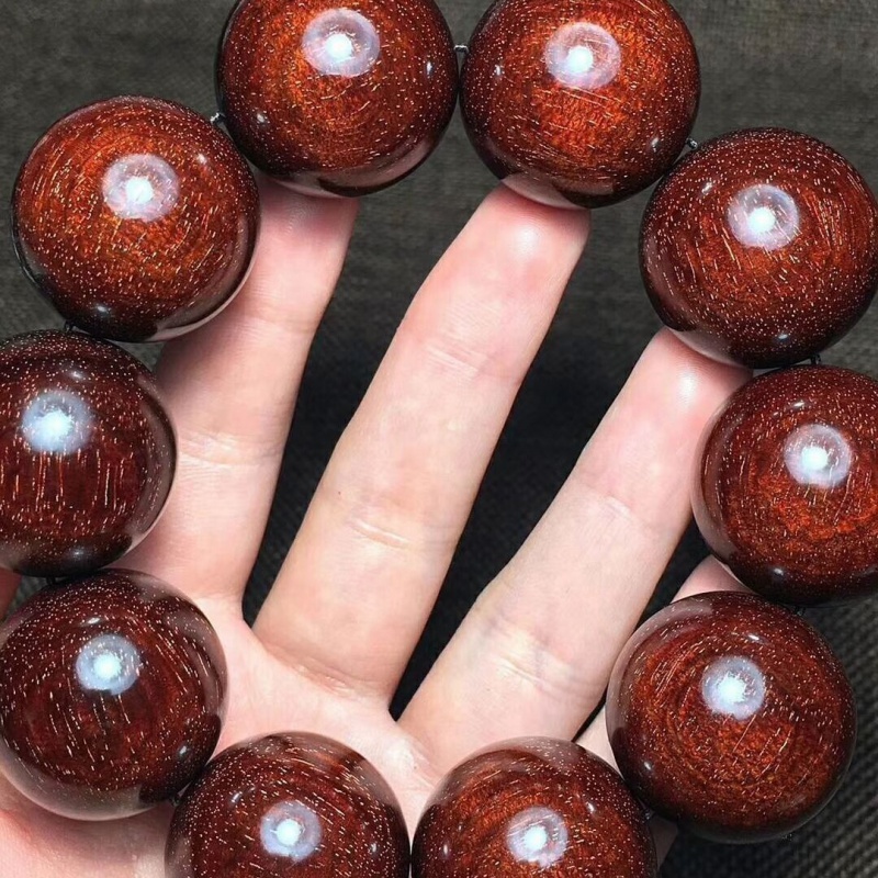 0cm老料檀香木颗文玩佛珠手链依莲妃 满星小叶紫檀25x10颗葫芦款