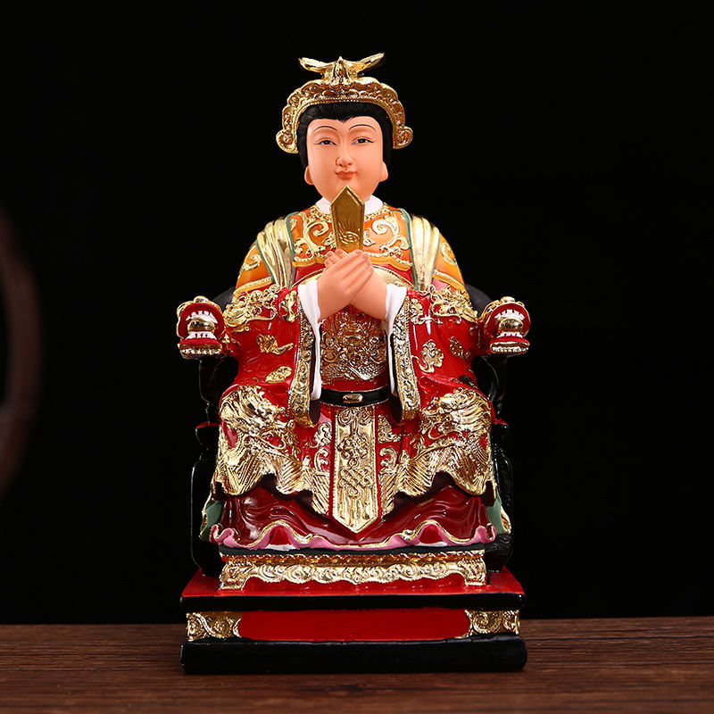 泰山奶奶神像供奉泰山圣母娘娘泰山老母佛像碧霞元君家用树脂摆件禄协