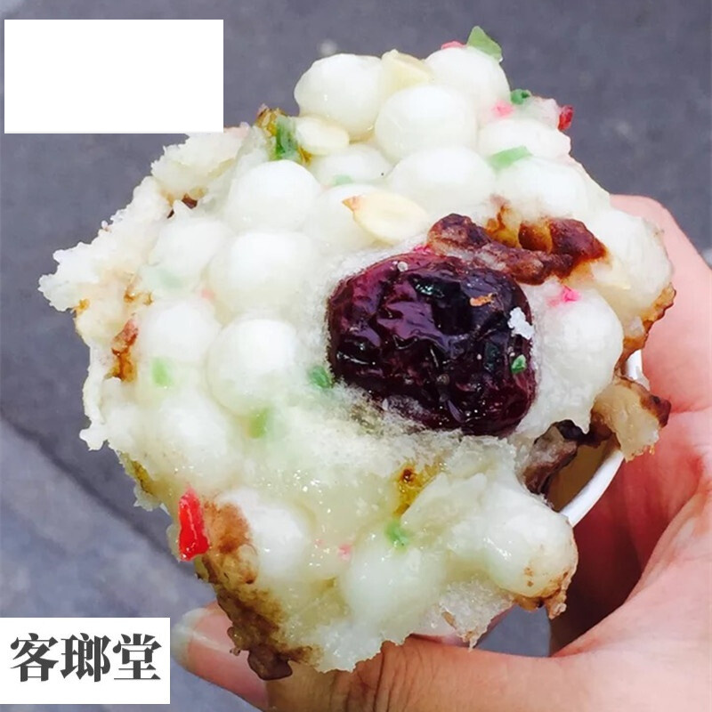 虎钢馋左师傅梅花糕传统糕点甜味马台街小元宵南京特色人气美食 豆沙味两只