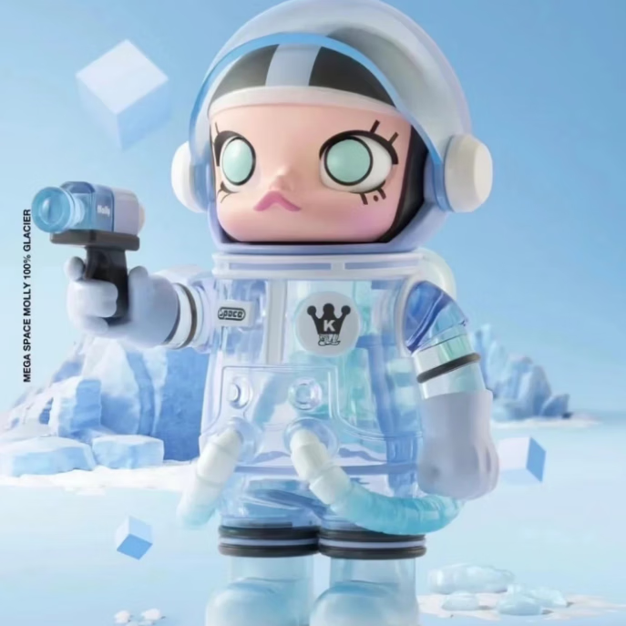 泡泡玛特(pop mart)mega珍藏系列100% space molly周年二代盲盒茉莉熊