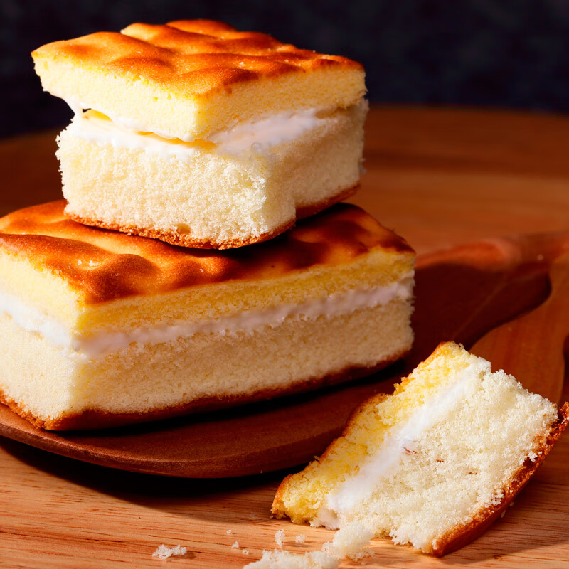 来伊份(lyfen)虎皮蛋羹500g休闲小零食面包营养早餐来一份 乳酸菌味