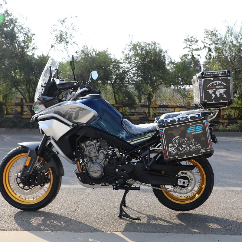 sevenadv七七773箱适用于春风mt800mt铝合金三箱后尾箱改装快拆架子