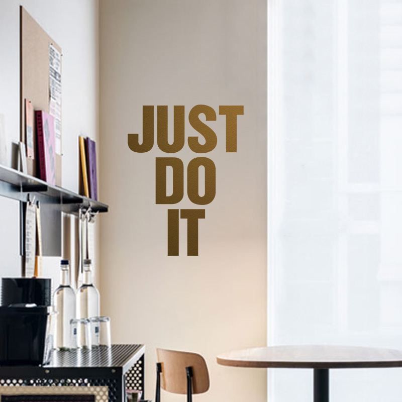 just do it 公司英文化励志墙贴纸办公室教室培训班级布置贴纸ins企业