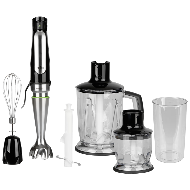 博朗（BRAUN）多功能手持料理機 家用攪拌器 嬰兒輔食機 絞肉碎冰電動料理棒 打蛋器 MQ7045