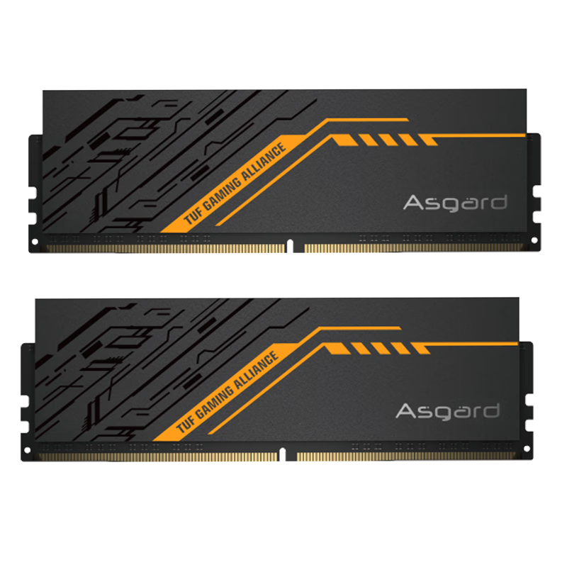 阿斯加特（Asgard）64GB(32Gx2)套装 DDR5 6400 台式机内存条 金伦加&TUF联名款 海力士A-die