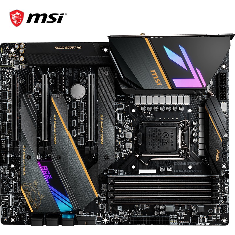 微星(msi)meg z490 ace 战神板电脑主板 支持 cpu 10900k/10700k