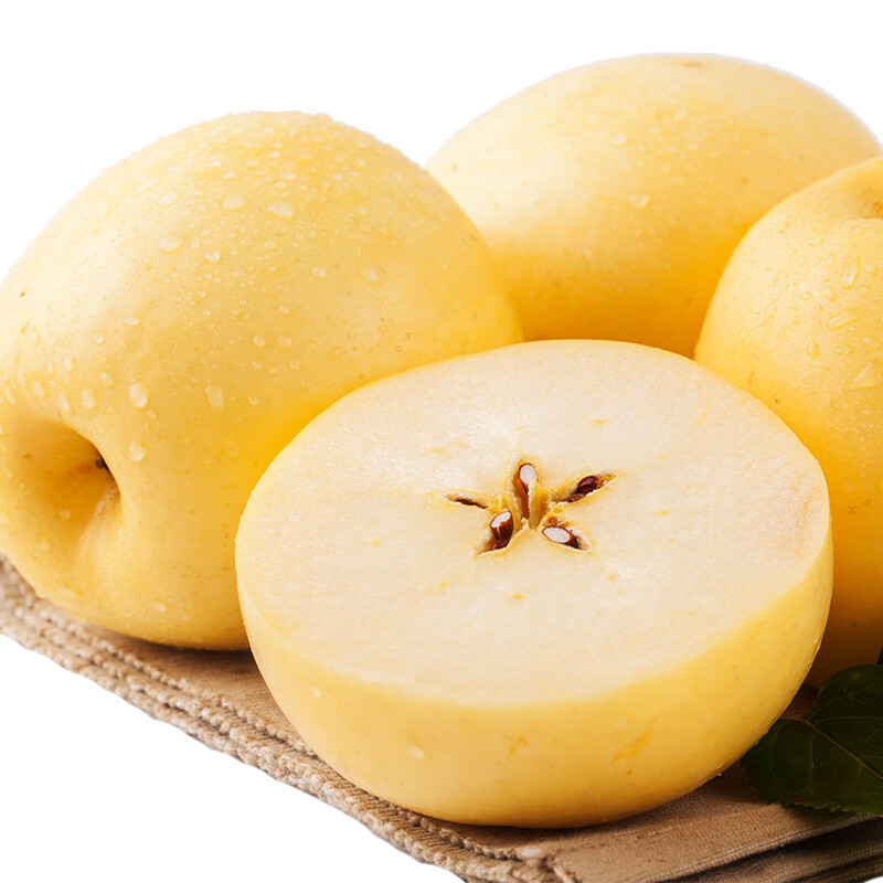 黄元帅苹果 9斤 黄金帅苹果 粉糯苹果 新鲜当季水果沙甜粉面 京东生鲜