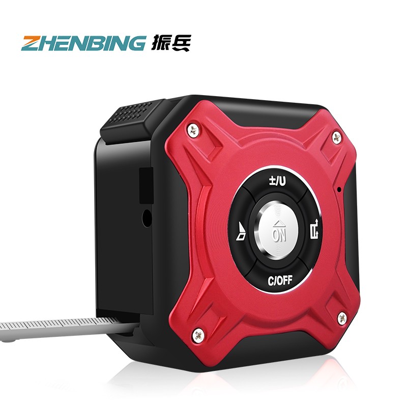 振兵(zhenbing)激光测距仪40米自锁智能卷尺红外线量房电子尺高精度