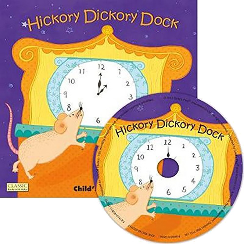 hickory dickory dock 附cd 大开本 洞洞书 韵文童谣 附cd 英文原版