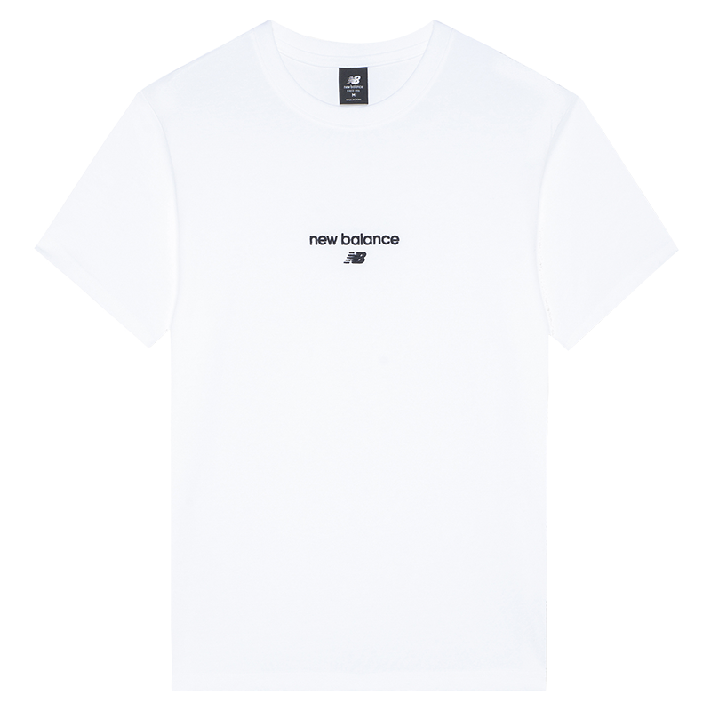 NEW BALANCENB官方22夏季新款AMT22354男款圆领休闲短袖T恤 白色 WT AMT22354 XL 124元