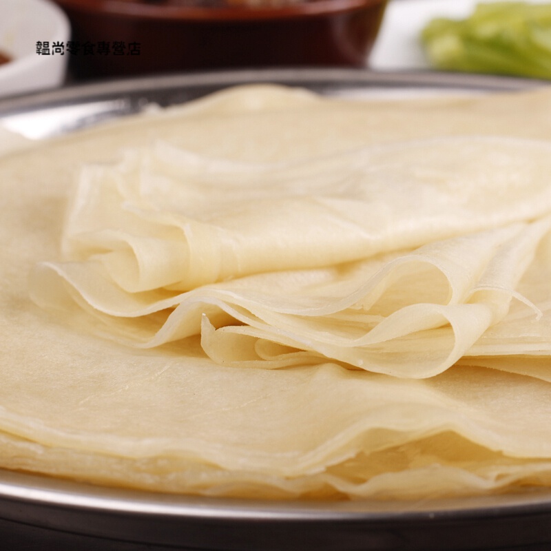 乐佳萱筋饼春饼皮薄面饼早餐小吃东北特产榆林镇卷饼劲饼春卷皮 1袋20