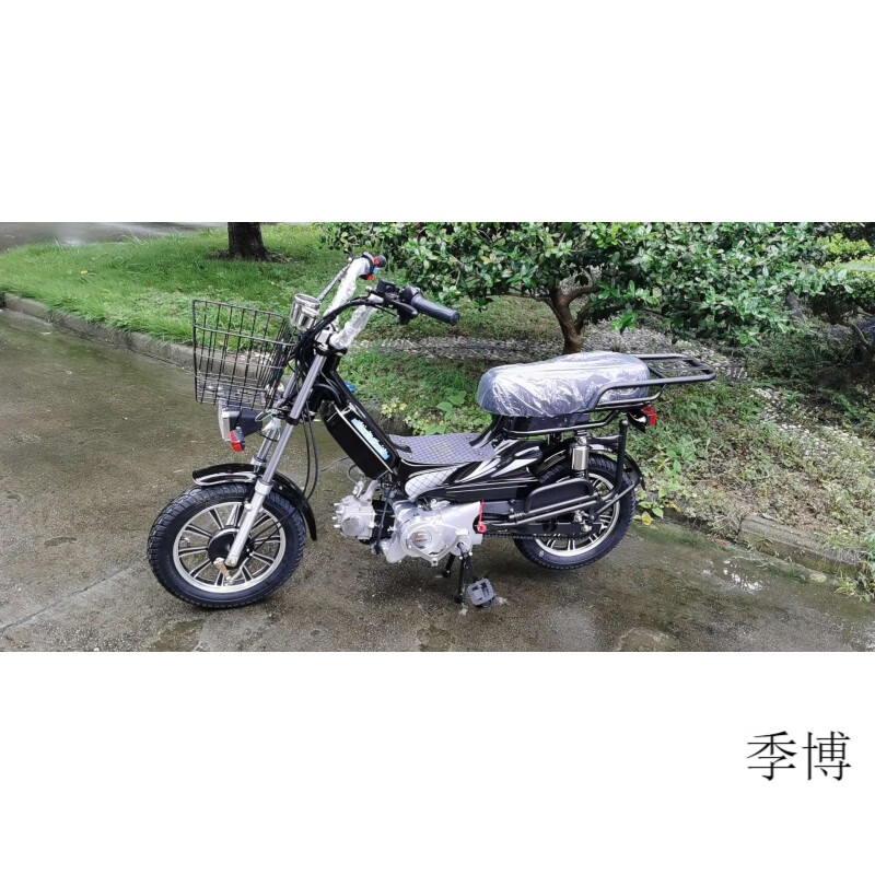 工马四冲程燃油助力自行车70 110cc建设发动机外卖钓鱼休闲新款摩托车
