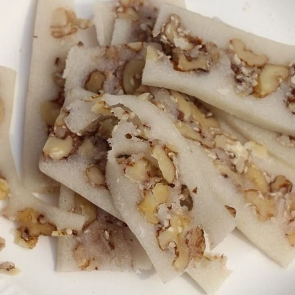 茗仟四川名小吃两河桃片叙永特产云片糕物质文化遗产桃片糕传统美食