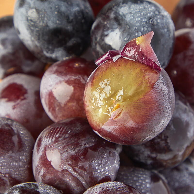 德骊嘉 云南夏黑葡萄当季新鲜现摘黑提子无籽葡萄新鲜水果多汁脆甜