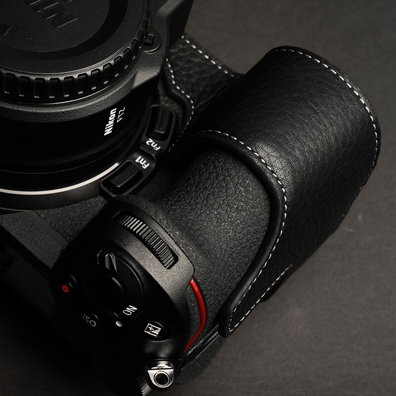 意利普适用尼康z6ii z7ii二2代皮套真皮z5 z6 z7包牛皮 底座【黑色】