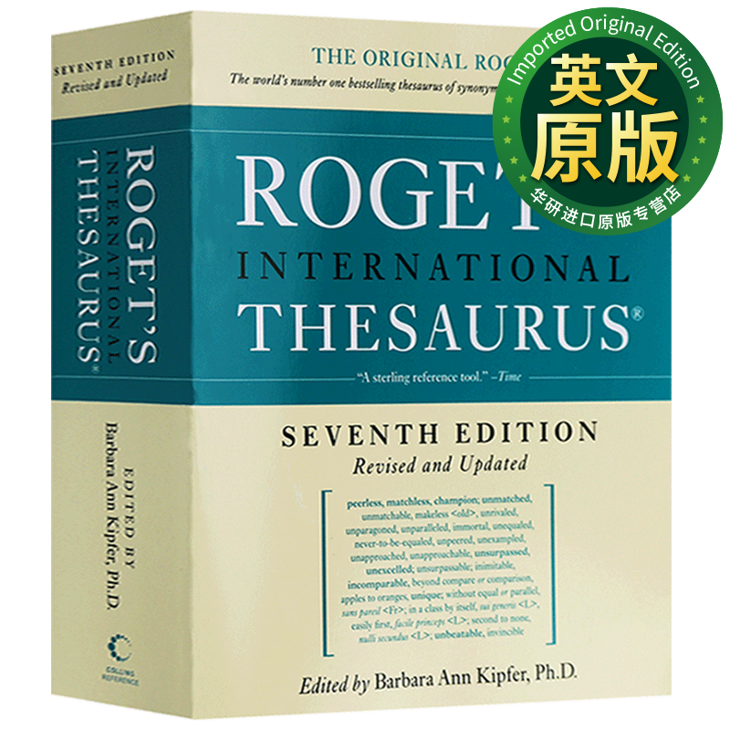 罗热英语同义词词典英文原版Roget's International Thesaurus英英字典辞典