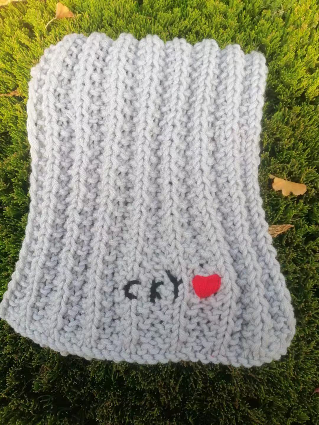 弗玛恩手工diy编织相思扣一往情深围巾圣诞情侣成品男女友礼品冬季