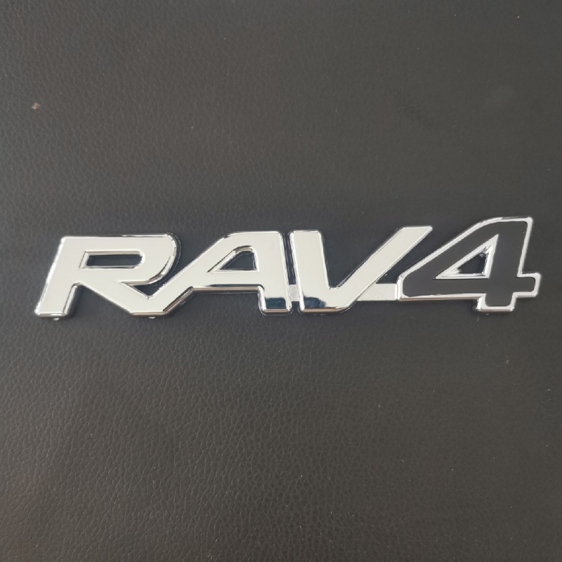 适用rav4荣放车标标志尾标字标一汽丰田后标toyota字母标后门标贴