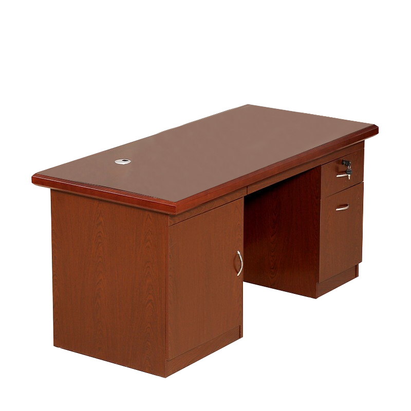 隆旭 办公桌贴木皮经理桌主管桌家用写字台 1.6米