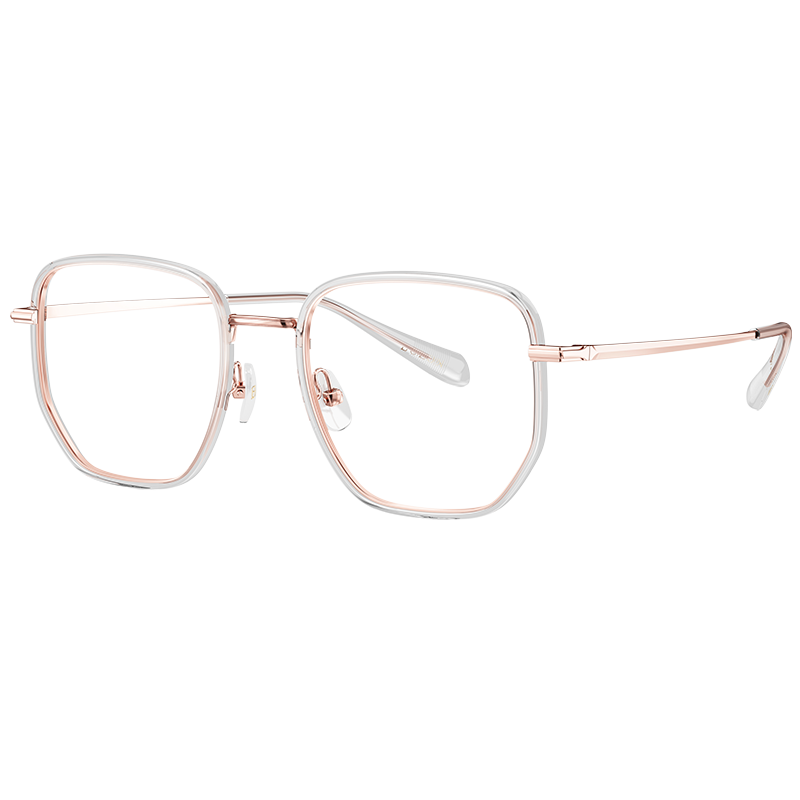暴龙（BOLON）眼镜杨幂同款方形光学镜男女β钛腿近视眼镜框 BH6000B12