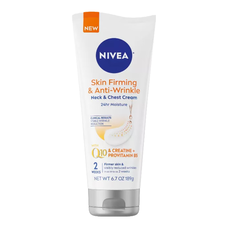 妮維雅抗皺頸霜 胸霜 淡化細(xì)紋潤膚霜含輔酶Q10 保濕24小時滋養(yǎng)提拉緊致 含維生素B 189g