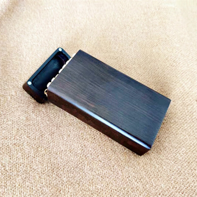 澳颜莱烟盒收纳盒木盒紫檀木质烟盒细烟20支装实木掏空红木翻盖手工