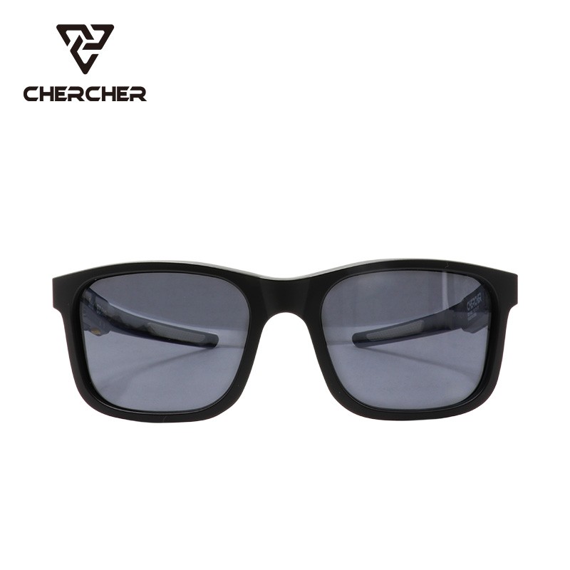 CHERCHER韩国进口电子变色运动太阳镜驾驶墨镜日夜两用眼镜一键变色 蓝色