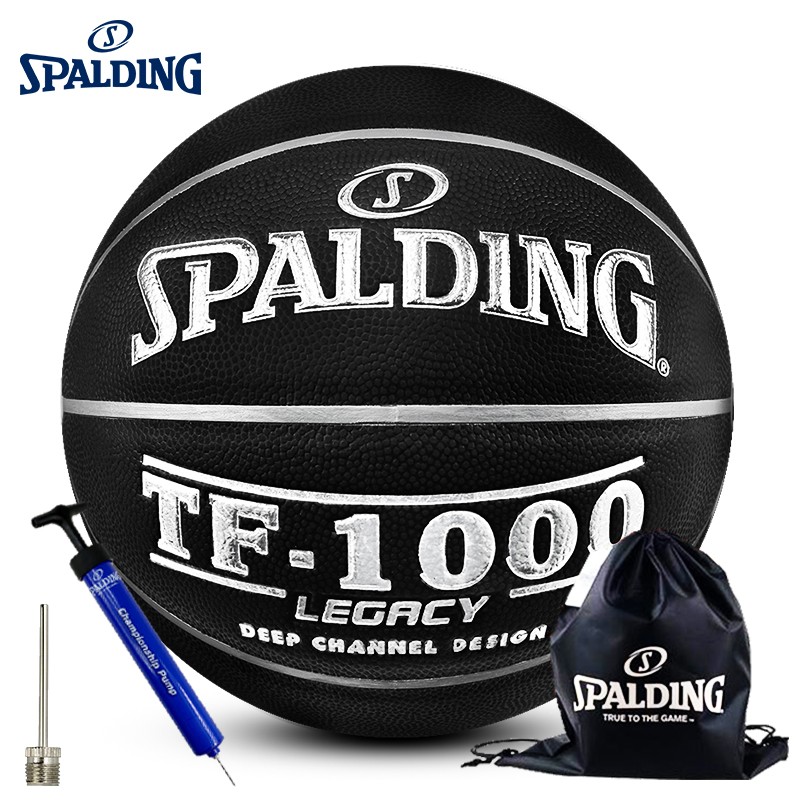 斯伯丁spalding篮球 传奇系列室内比赛专用篮球tf-1000 7号标准蓝球