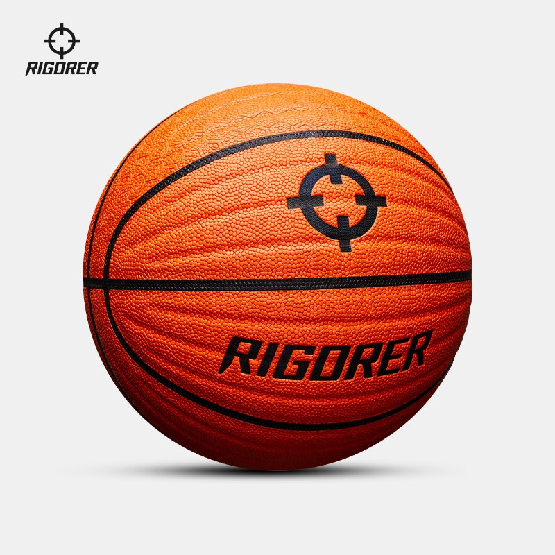 准者篮球7号室内外场成人耐磨训练专用球中小学生青少年儿童球PU蓝球 7号桔色波纹款【送全套配件】