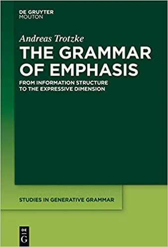 预订 the grammar of emphasis: from information struc