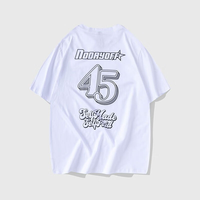 铭汇通1087衣服s45(原1087)背后大logo印花短袖t恤夏季国潮男女潮牌