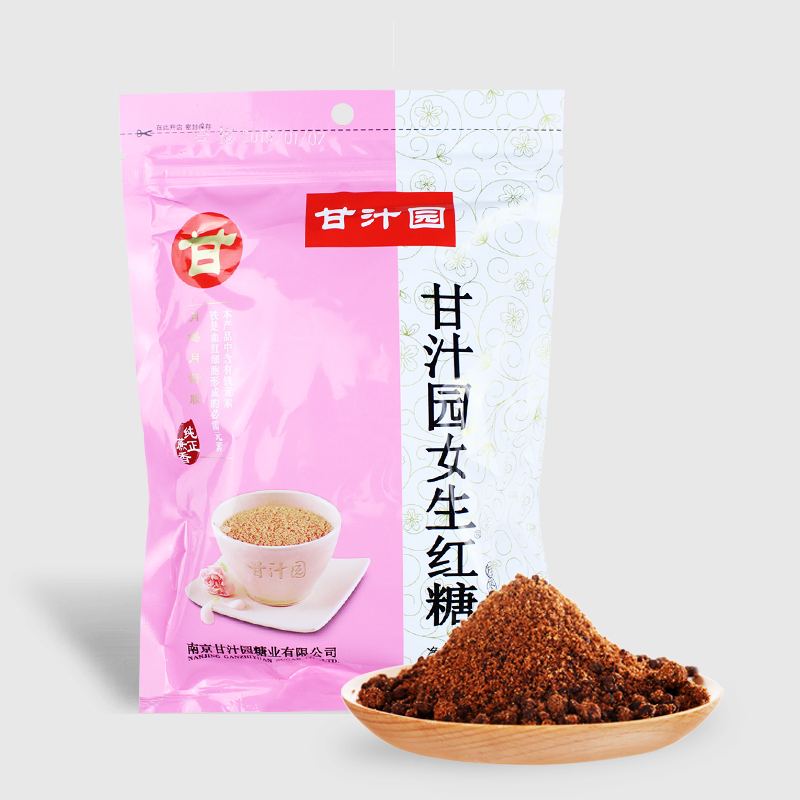 甘汁园女生红糖350g桂圆红枣生姜红糖袋装散装经期月子红糖大姨妈 桂